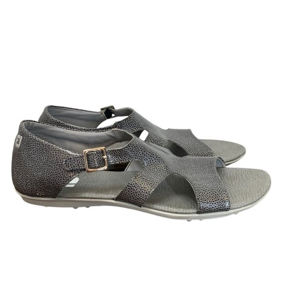 Footjoy Naples Sandals Womens 10M Grey Spikeless Ankle Strap Sport Golf - Picture 2 of 9